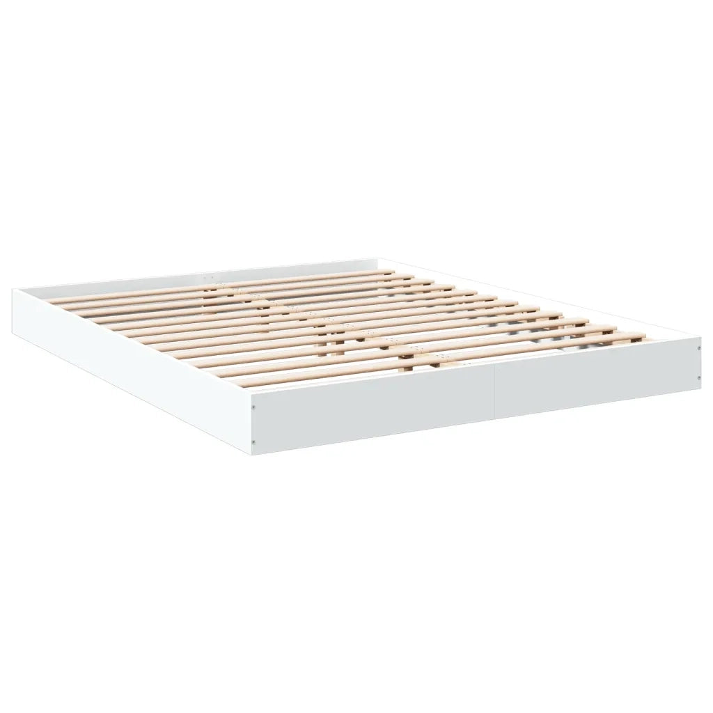 Giroletto senza Materasso Bianco 160x200cm in Legno Multistrato 842007