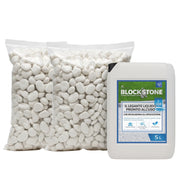 Kit stabilizzazione ciottoli 2 sacchi 25 kg con legante formato 5 l *** misura 40/60, confezione 1