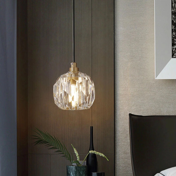 Lampada Da Soffitto Cristallo Black APP586-1CP