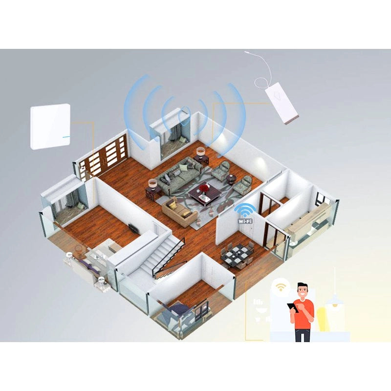 Kit Interruttore Da Parete Ricevitore Wireless WiFi 220V Compatibile Con Amazon Alexa Google Home Installazione Luci Senza Cavi Elettrici Senza Rompere Il Muro