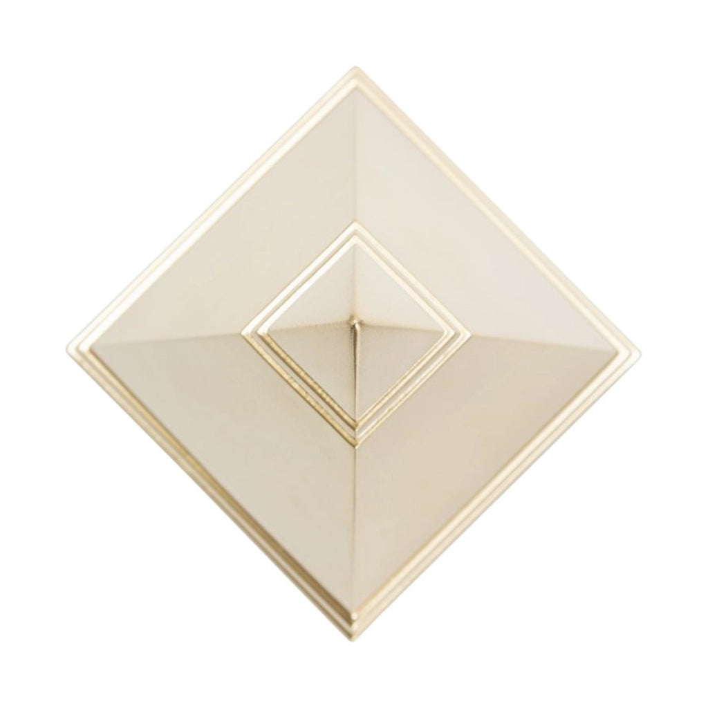 Scultura Piramide, Oro, Poliresina, 11,5x11,5x15,5 cm