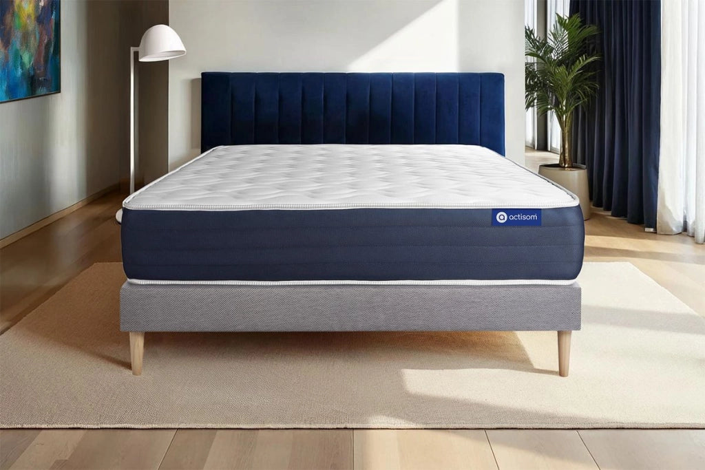 Kit rete e materasso matrimoniale Actilatex sleep 180x200cm - Spessore : 22cm - Lattice e memory foam - Bilanciato -