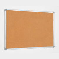 Lavagna con Fondo in Sughero 120x90 cm in Alluminio Silver