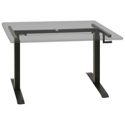 Telaio Scrivania Altezza Regolabile Manuale a Manovella Nero CFW3181090