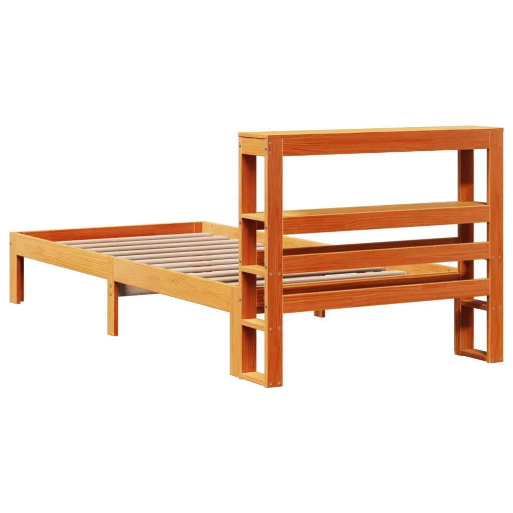 vidaXL Letto senza Materasso Marrone Cera 90x190 cm in Legno di Pino