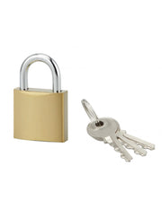 Lucchetto ACERA con chiave, base 30 mm, arco in acciaio temprato, 3 chiavi – SERRUPRIX