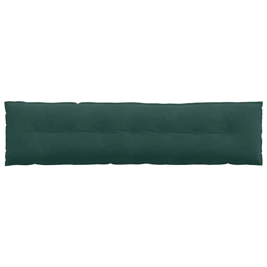 Cuscino per Schiena Verde Scuro 200 x 50 cm Tessuto in Cords