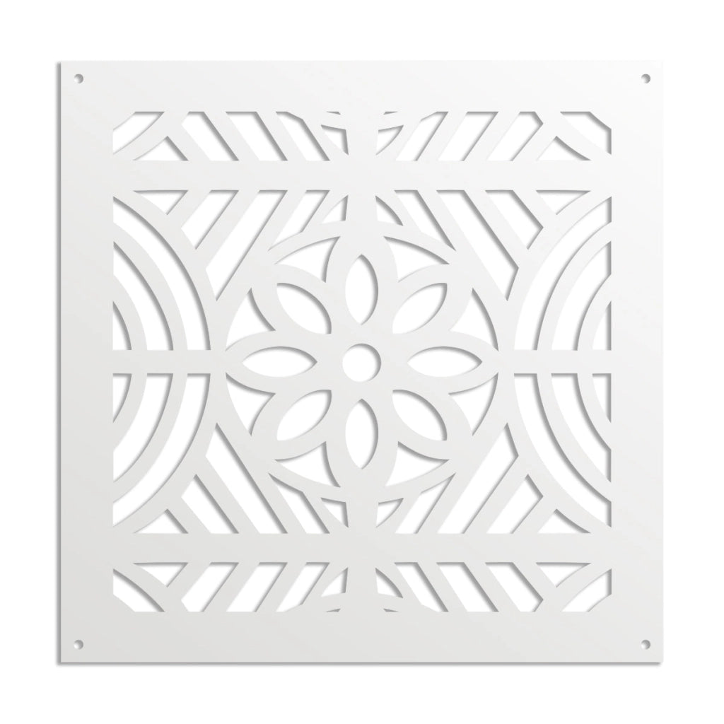 PROVENZA - Pannello in PVC traforato - Parasole Colore: bianco, Misura: 73x73 cm