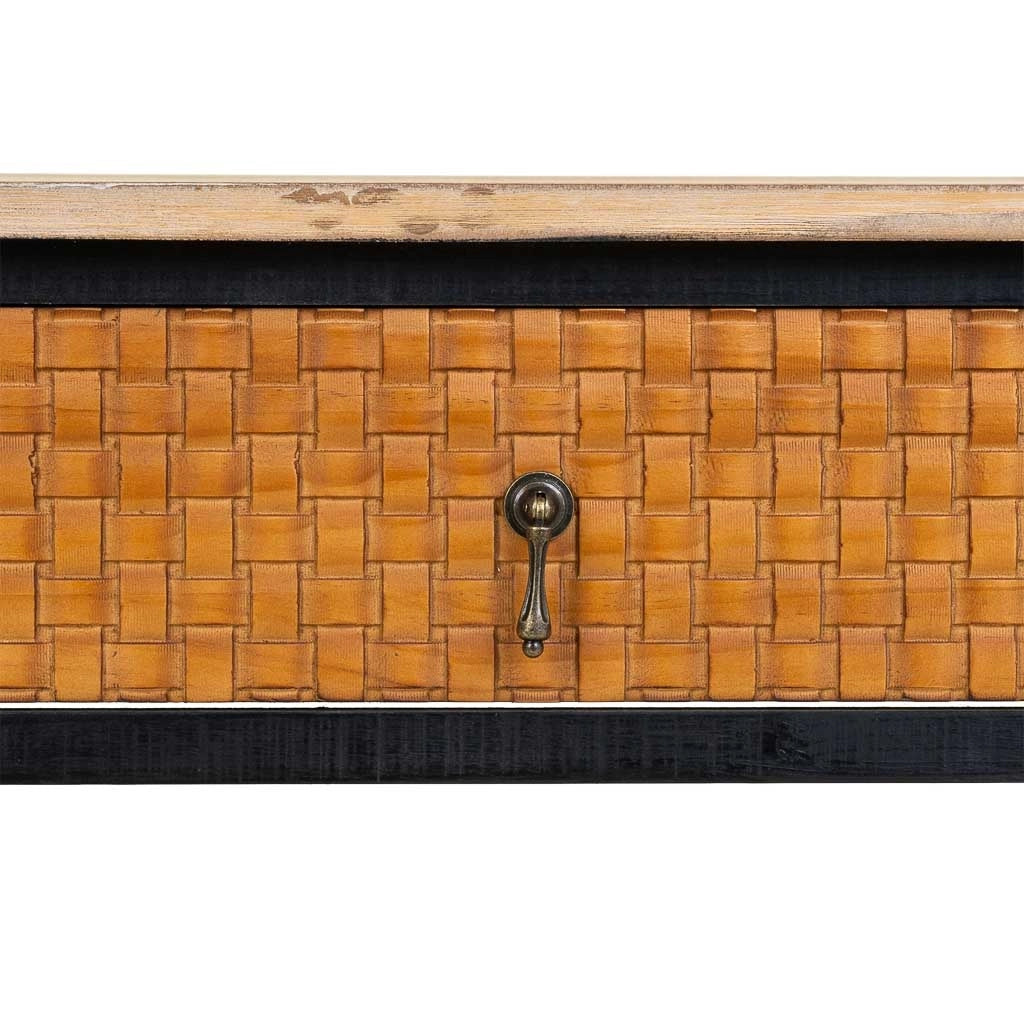 Mobile da ingresso in legno con 1 cassetto e 1 ripiano 80x38x82