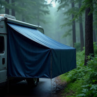 Telone occhiellato blu 5 x 4 m resistente alle intemperie e a raggi UV, impermeabile, robusto telo di protezione in poliestere 240 g/m² con rivestimento in PVC