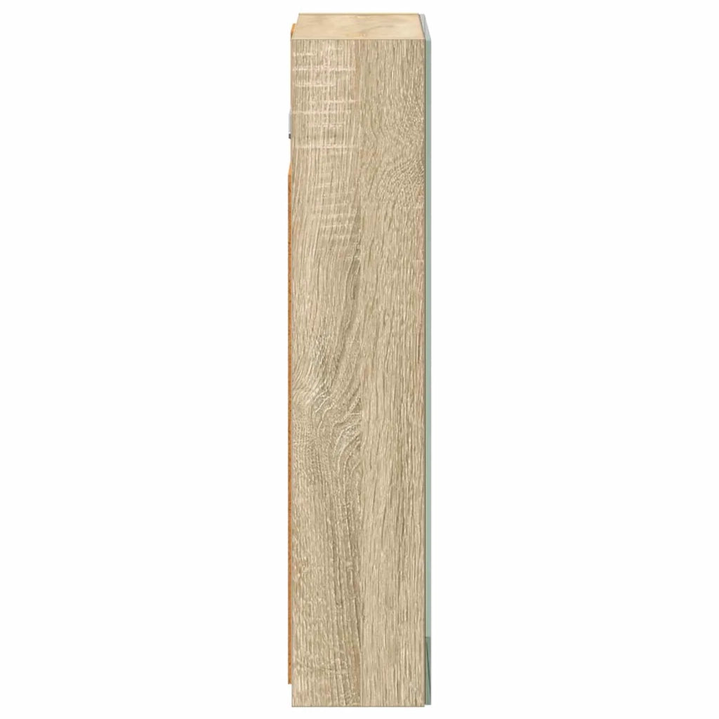Mobiletto per specchio da bagno Rovere Sonoma 30 x 10,5 x 50 cm
