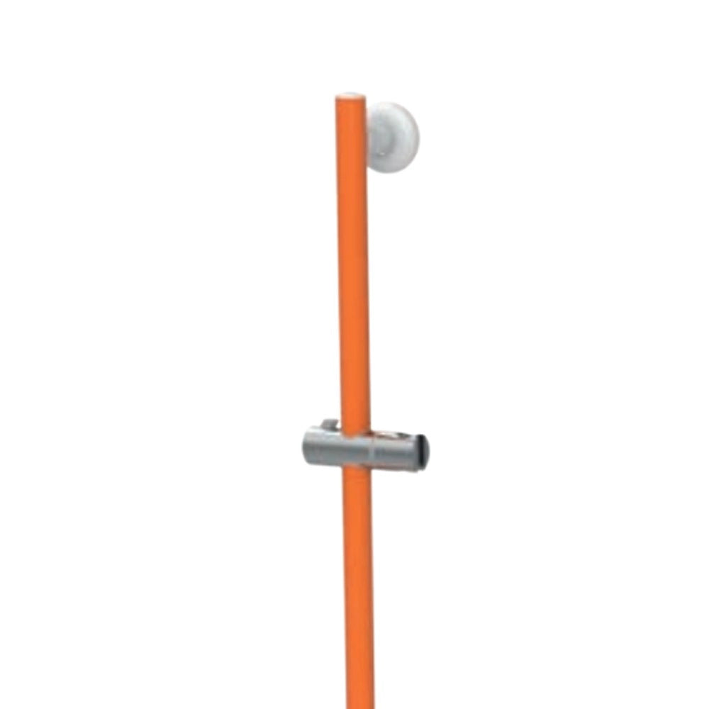 Saliscendi doccia serie leonardo 120cm arancio senza doccia e flessibile