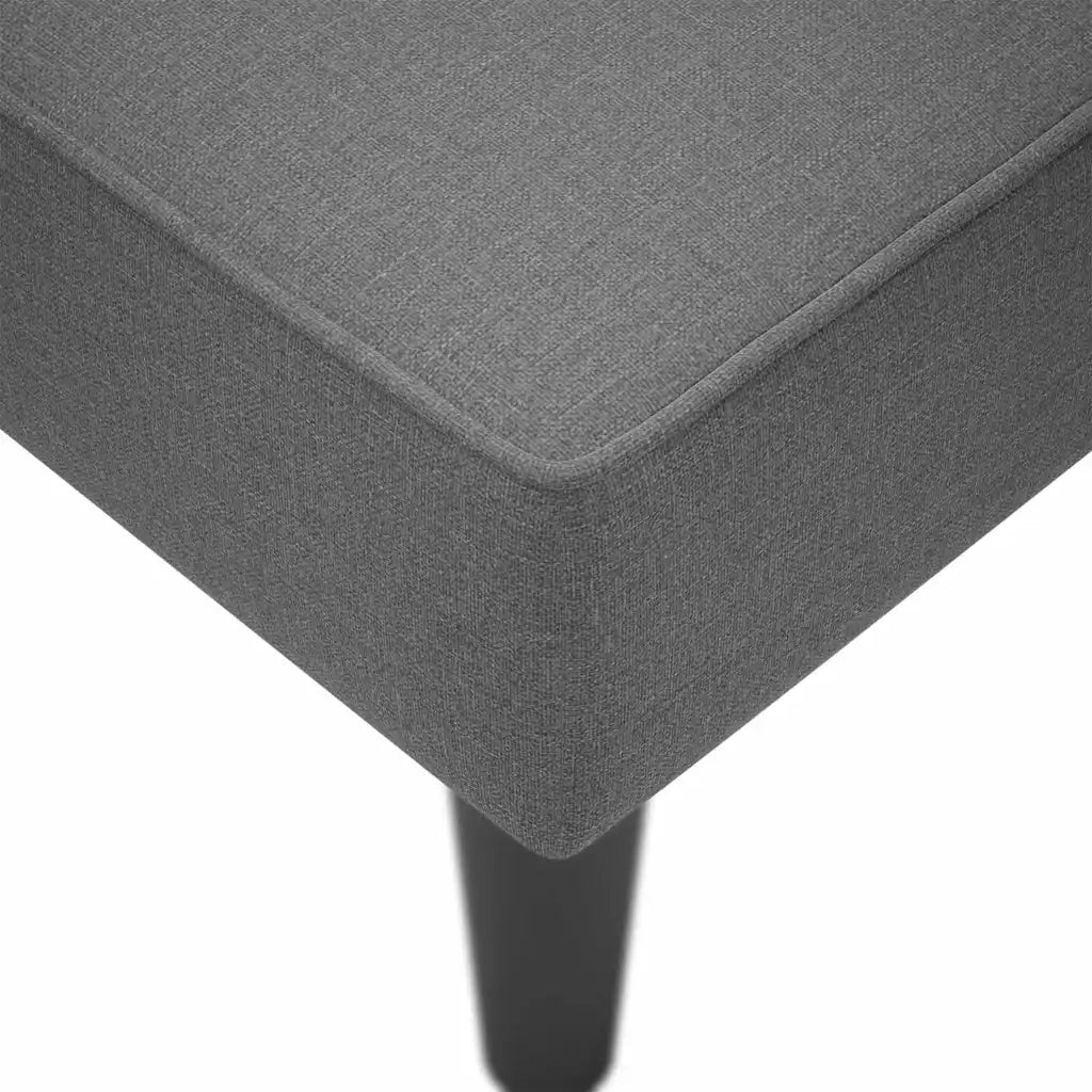 Sdraio con Bracciolo Destro in Tessuto Grigio Scuro 4009801