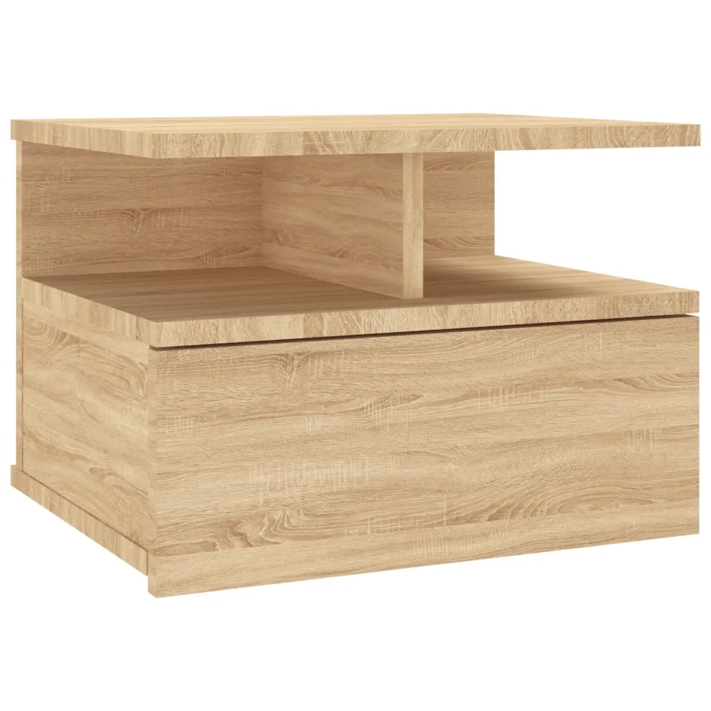 Comodini Pensili 2pz Rovere Sonoma 40x31x27cm Legno Multistrato 800412