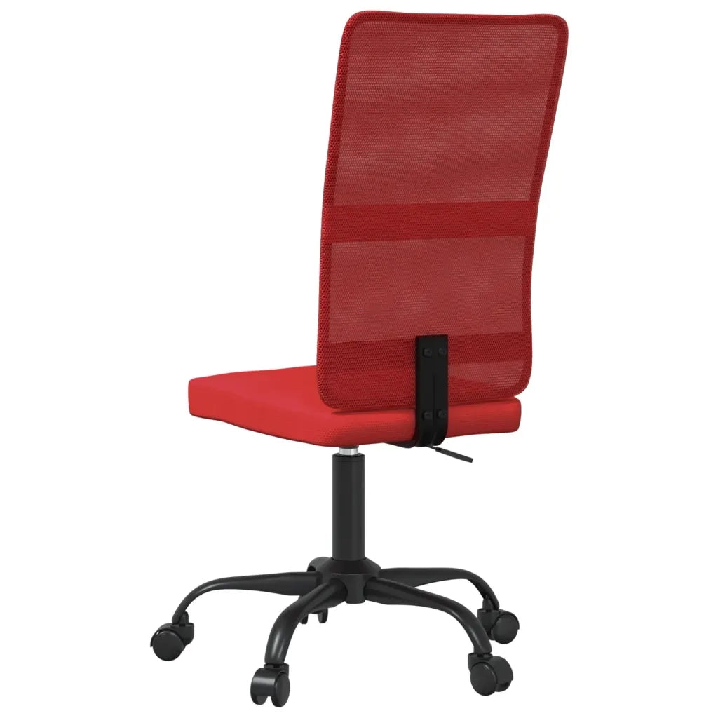 Sedia da Ufficio Altezza Regolabile Rosso Vino Tessuto a Rete 353012