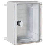 Armadio elettrico moderno per stoccaggio interno/esterno 47 x 20 x 60 cm plastica grigia 02_0058206