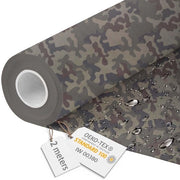 Tela Acquaparata a Metro 160 cm Largo - Tela Acquastatica 220 g/m2 600D - Tela per Ombrelli Acquaparata a Metro Camo 2M