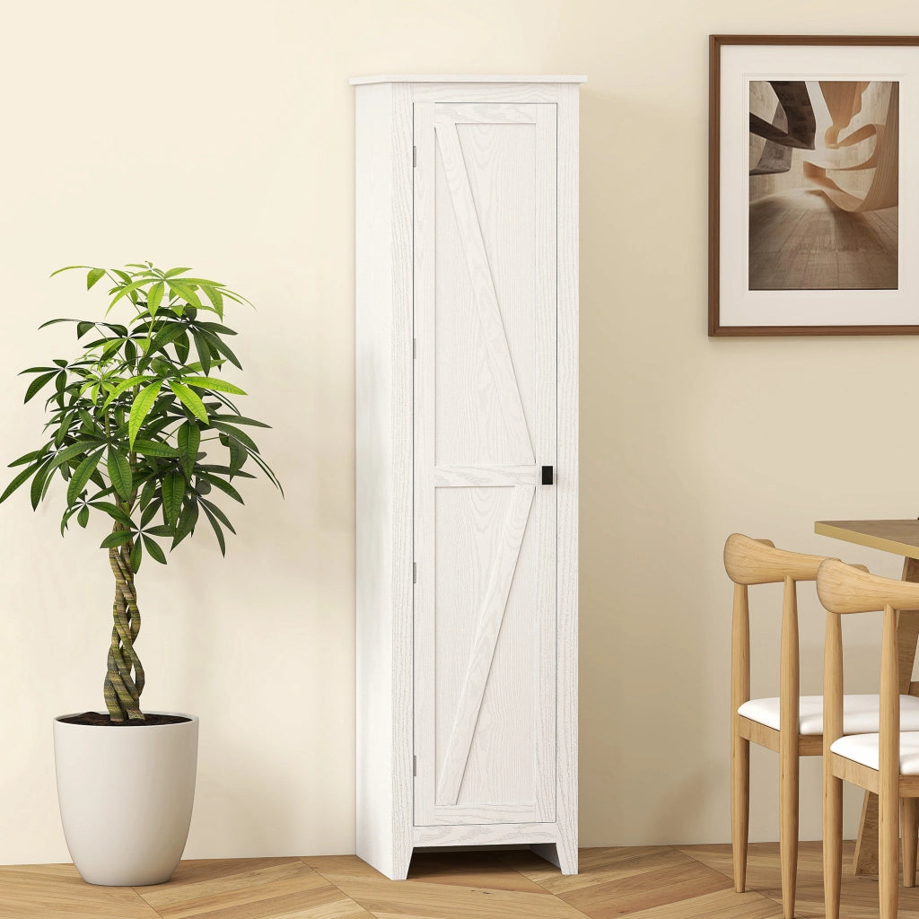 Armadio Cucina con 2 Ripiani Regolabili ¨C zephmum ¨C Bianco 170 cm