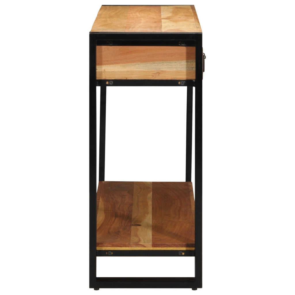 Tavolo Consolle  120x33x75 cm Legno Massello di Acacia