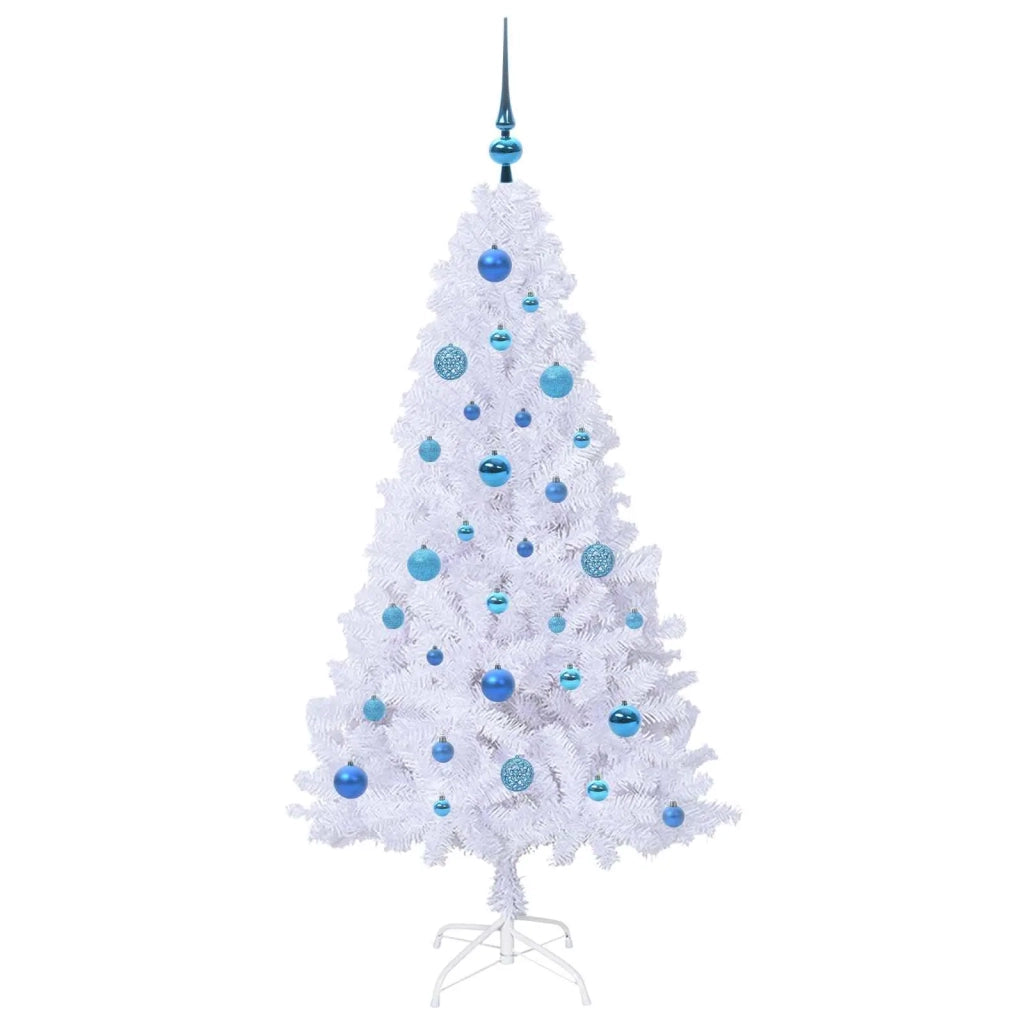Albero di Natale artificiale Bianco 150 cm PVC e Acciaio 3426765