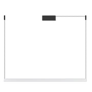 DAISHO PRO - Sospensione Orizzontale LED 42W 3000K CRI90, Finitura Bianca, IP20, Design Minimale Antiriflesso UGR<19 - Rossini Group