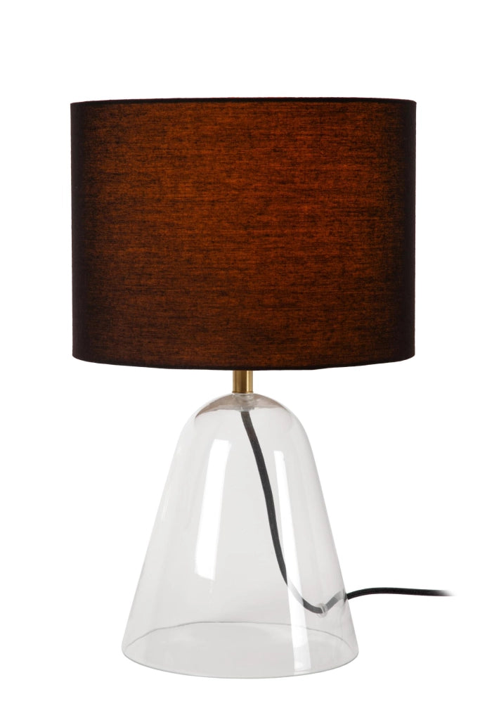 Lampada da tavolo CAMPANA vetro nero 1xE27 Lucide