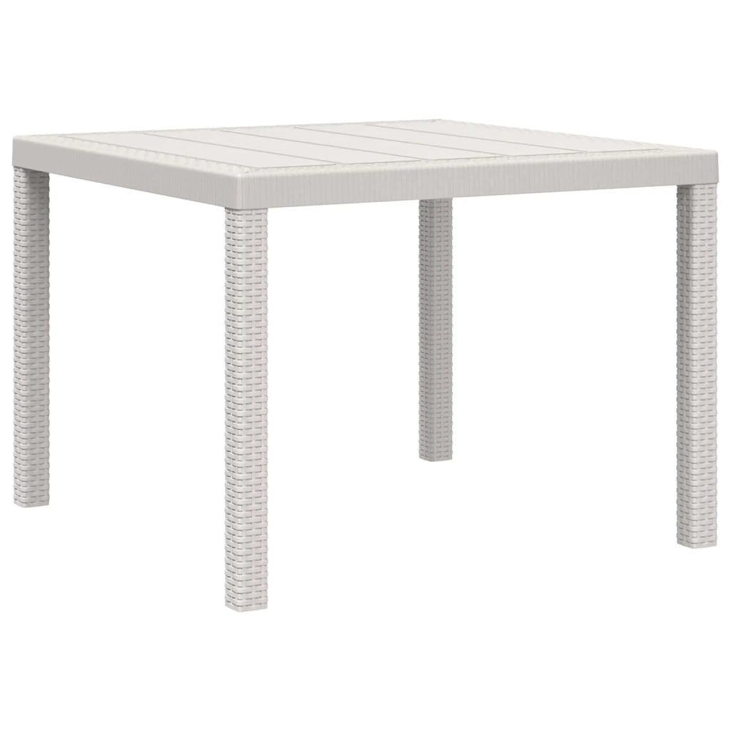 Set da Pranzo per Giardino 5 pz Bianco e Crema PP 3430111