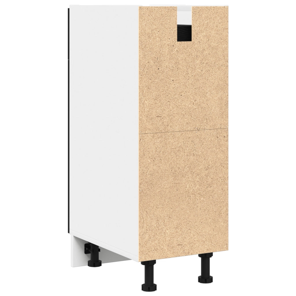 Mobile con cassetti in rovere nero - 30x46x81.5 cm
