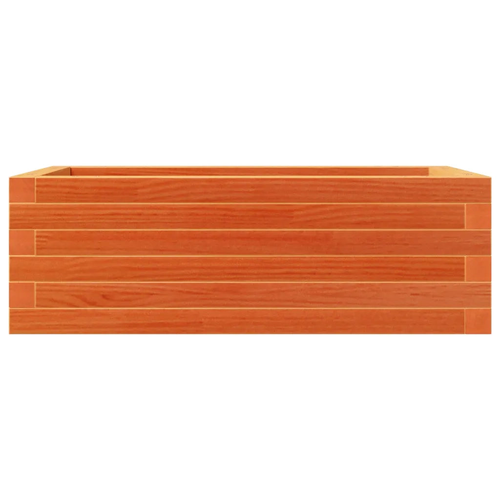 Fioriera Giardino Marrone Cera 70x40x23cm Legno Massello Pino