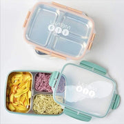 Lunchbox RVS Gepartitioneato con Capacità Grande