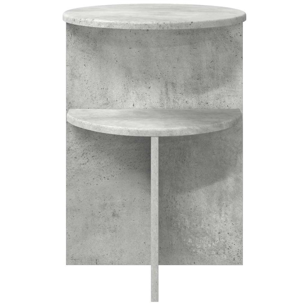 Tavolo laterale con archiviazione Grigio Cemento Ø 39,5 x 55 cm 8001022
