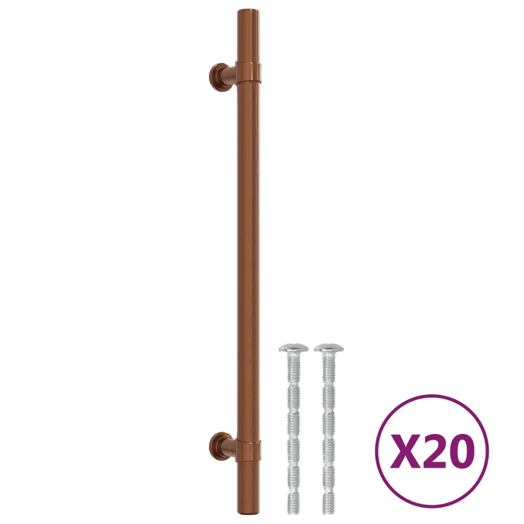 Maniglie per Mobili 20 pz Bronzo 192 mm in Acciaio Inoxcod mxl 109016