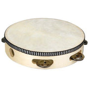 Trade Shop - Tamburello Tamburo Con Sonagli Leggero In Legno E Pelle Diametro 20cm Cembalo -