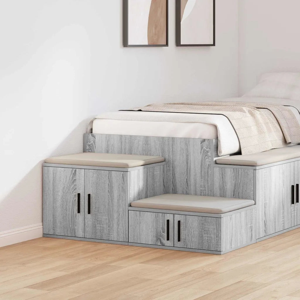 Armadio 2 pz Grigio Sonoma 127 x 41 x 40 cm Legno multistrato CFW2370555