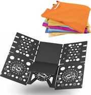 Vouwplank per abbigliamento - Vouwplank per bambini e adulti - Flessibile e facile da utilizzare - Fatto di plastica duratura - Dimensioni: 58*68cm - Colore: nero