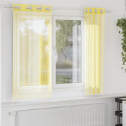 Tende in Voile con Occhielli 2 pz Giallo 4102132