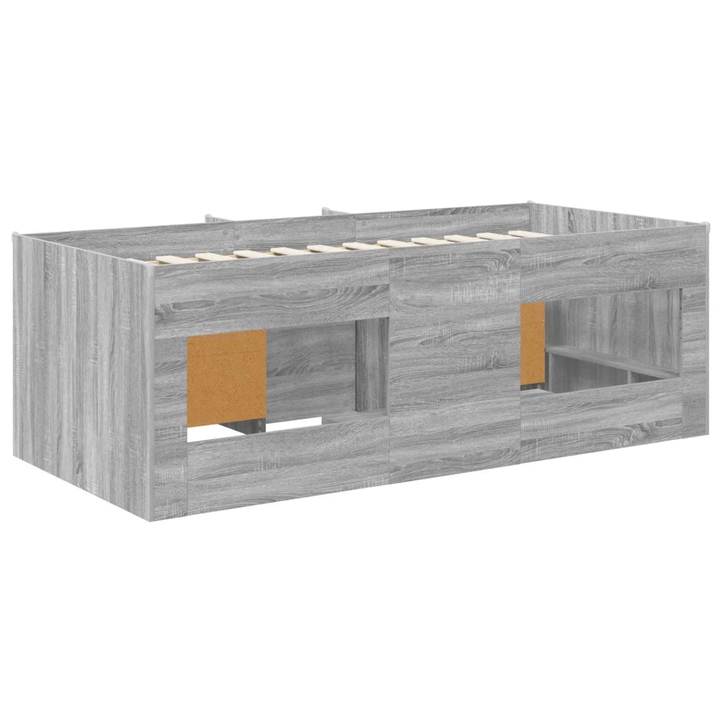 Struttura Letto Loft con Mobile 3 pz Sonoma grigio 3423419