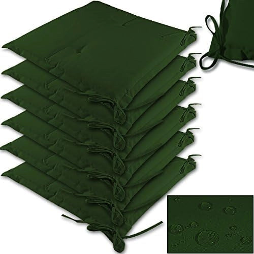 Set Cuscini Boston 6 Pezzi Idrorepellenti Coprisedia per Giardino Esterno Interno Imbottiti Comfort