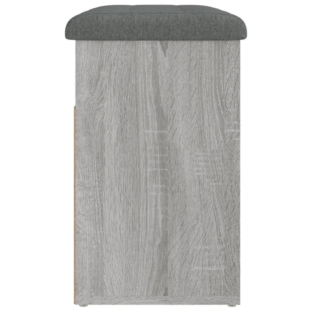 Panca Porta Scarpe-Sgabello-Panca Scarpiera Grigio Sonoma 62x32x50 cm Legno Multistrato