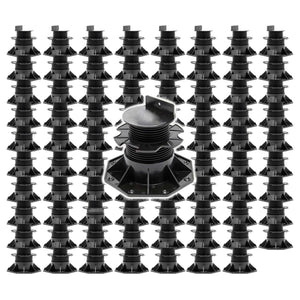 Set 80 supporti per pavimenti galleggianti, altezza regolabile 60-128mm Max 2700 kg, Pavimenti Decking