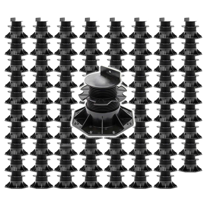 Set 80 supporti per pavimenti galleggianti, altezza regolabile 60-128mm Max 2700 kg, Pavimenti Decking