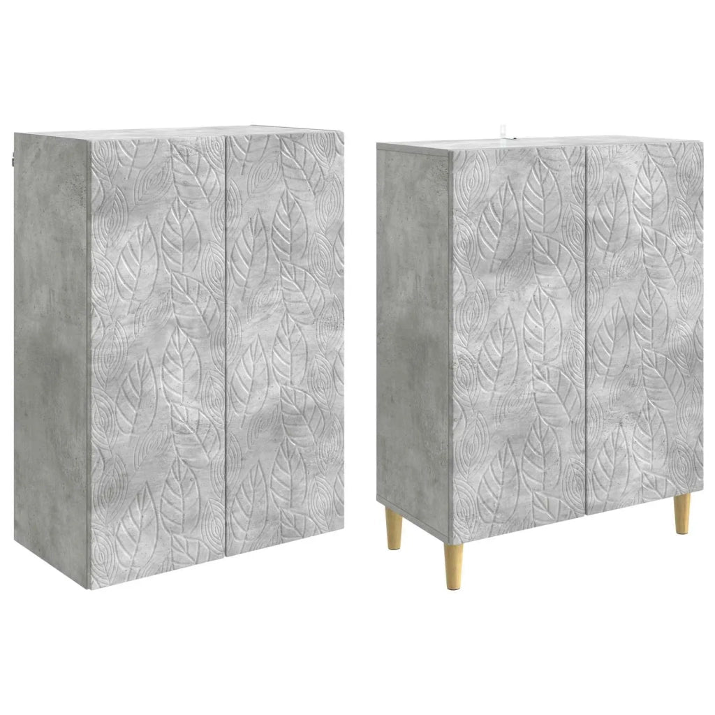 Set di armadi 2 pcs Grigio Cemento Legno ingegnerizzato 3416703