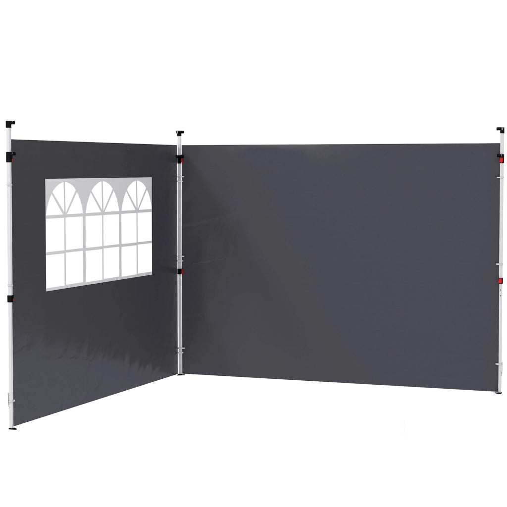 Pareti per Tenda 3x3 m ¨C zephmum ¨C Grigio Scuro 300x200 cm