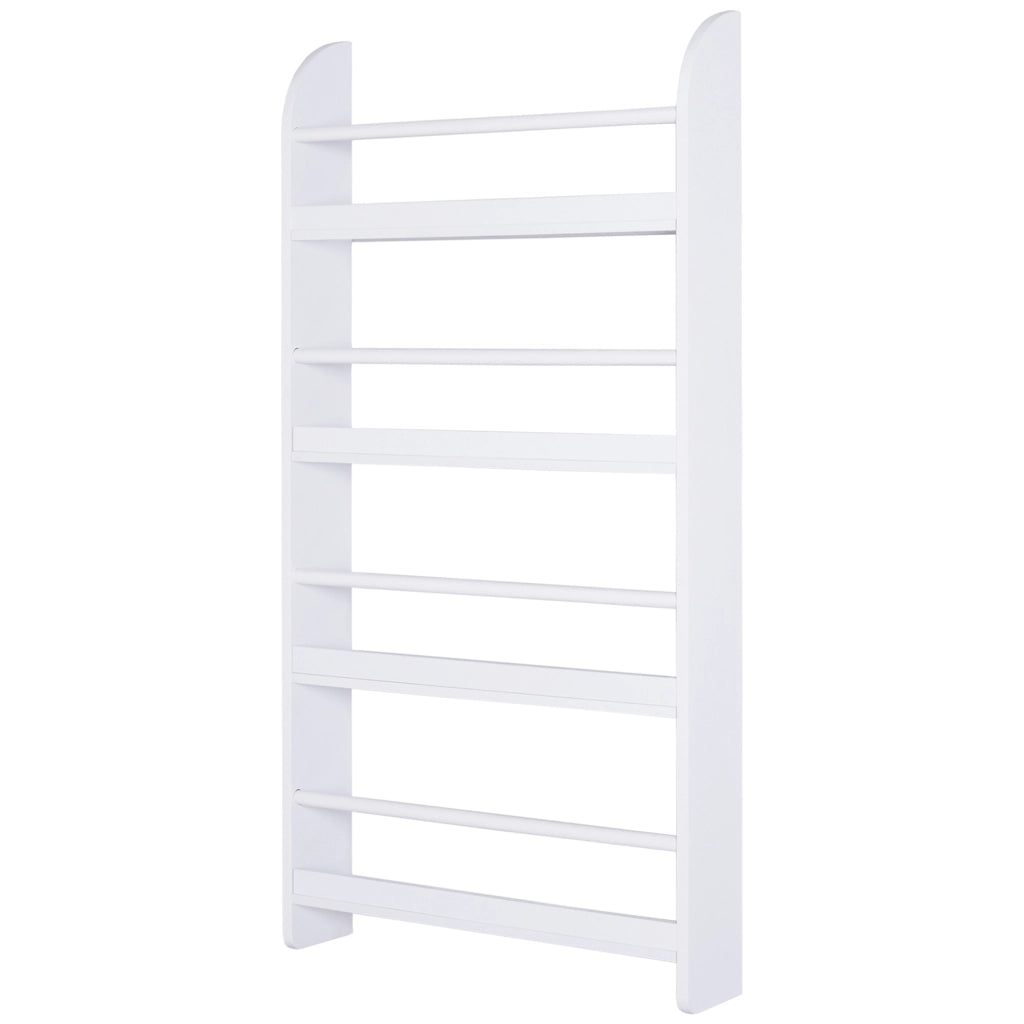 Libreria a muro 4 livelli ¨C Zephmum ¨C Bianco 59x12x113 cm