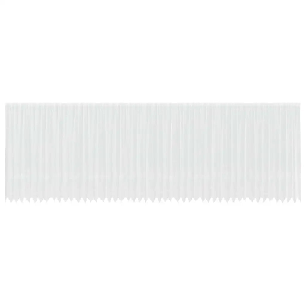 vidaXL Tende con tende Floreale Bianco 1200 x 200 cm Poliestere