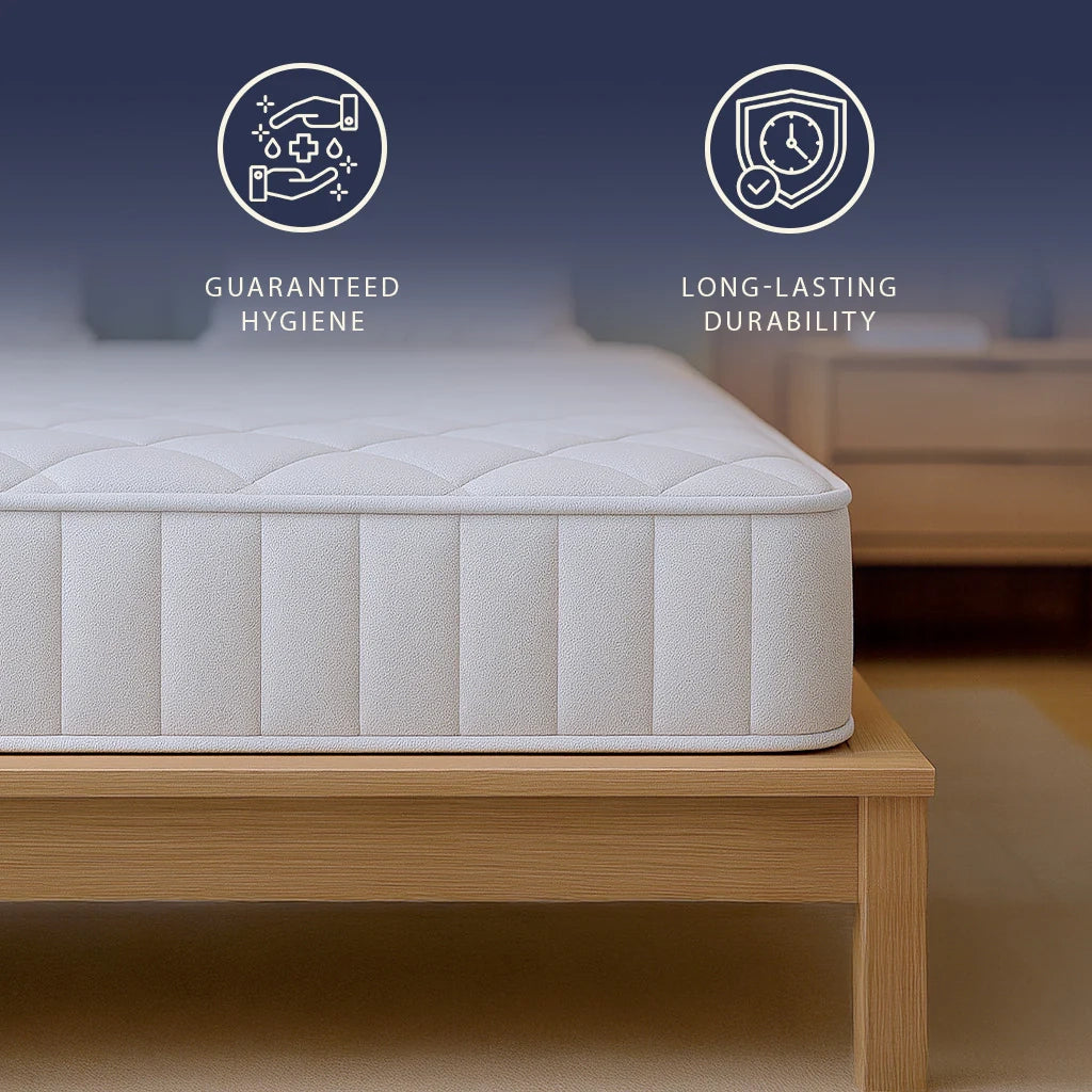 Materasso Ignifugo 120x200 in Memory Foam Alto 20 cm | Ortopedico | Rivestimento Anallergico e Antibatterico | Prodotto in Italia