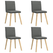 Sedie da Pranzo 4 pz | Sedie da cucina Grigio Scuro in Tessuto