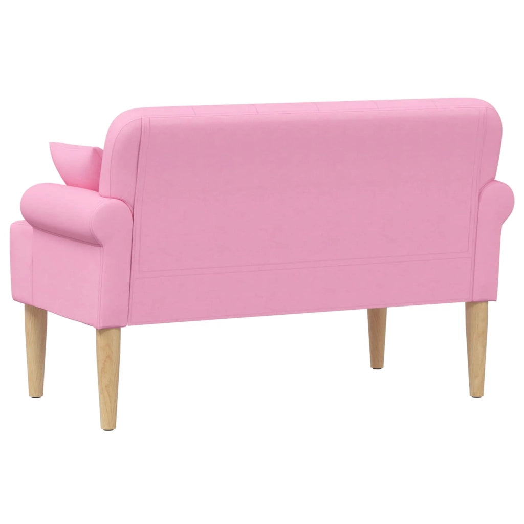 Loveseat con bottoni imbottiti Rosa 120 x 65 x 79 cm Tessuto 42041820