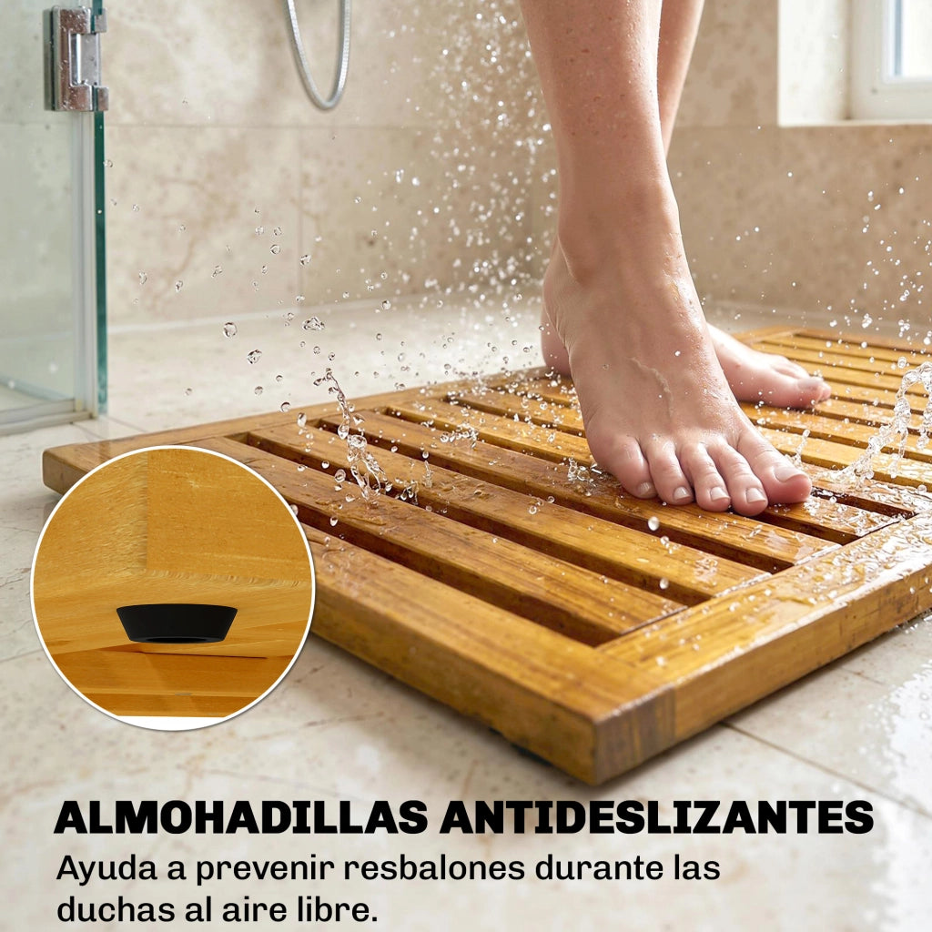 Tappetino da Bagno in Legno di Acacia ¨C zephmum ¨C 91x51 cm