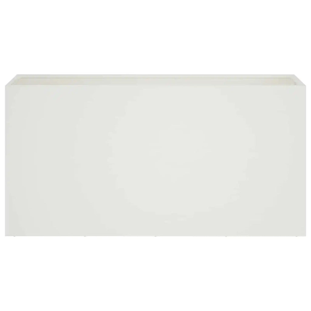 Vaso da giardino Bianco 100 x 30 x 40 cm 8005612